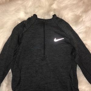 grey half zip